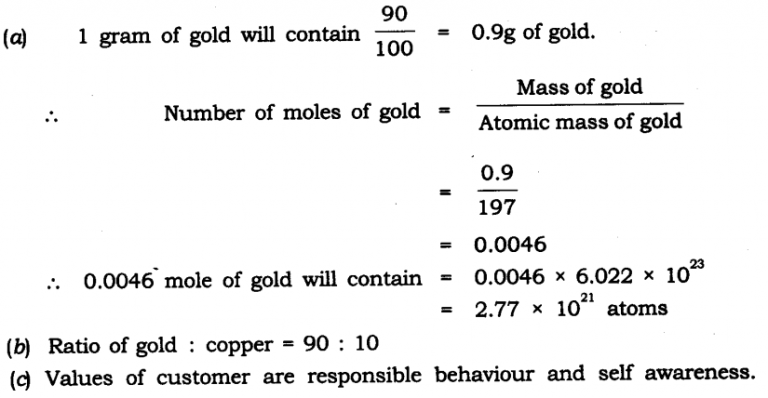 Atoms and Molecules NCERT Solutions for Class 9th Science: Chapter 3