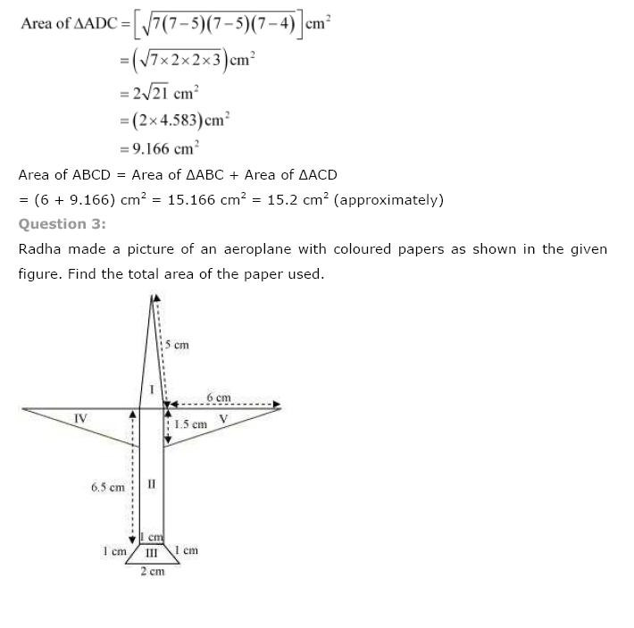 NCERT Solutions for Class 9th Maths Chapter 12 Heron