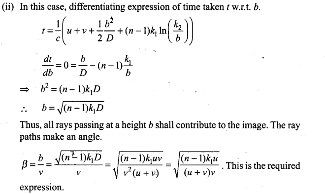 Ray Optics and Optical Instruments NCERT Exemplar Problems Solutions Physics